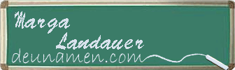 Marga Landauer Visitenkarte